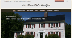 Desktop Screenshot of 1810house.net